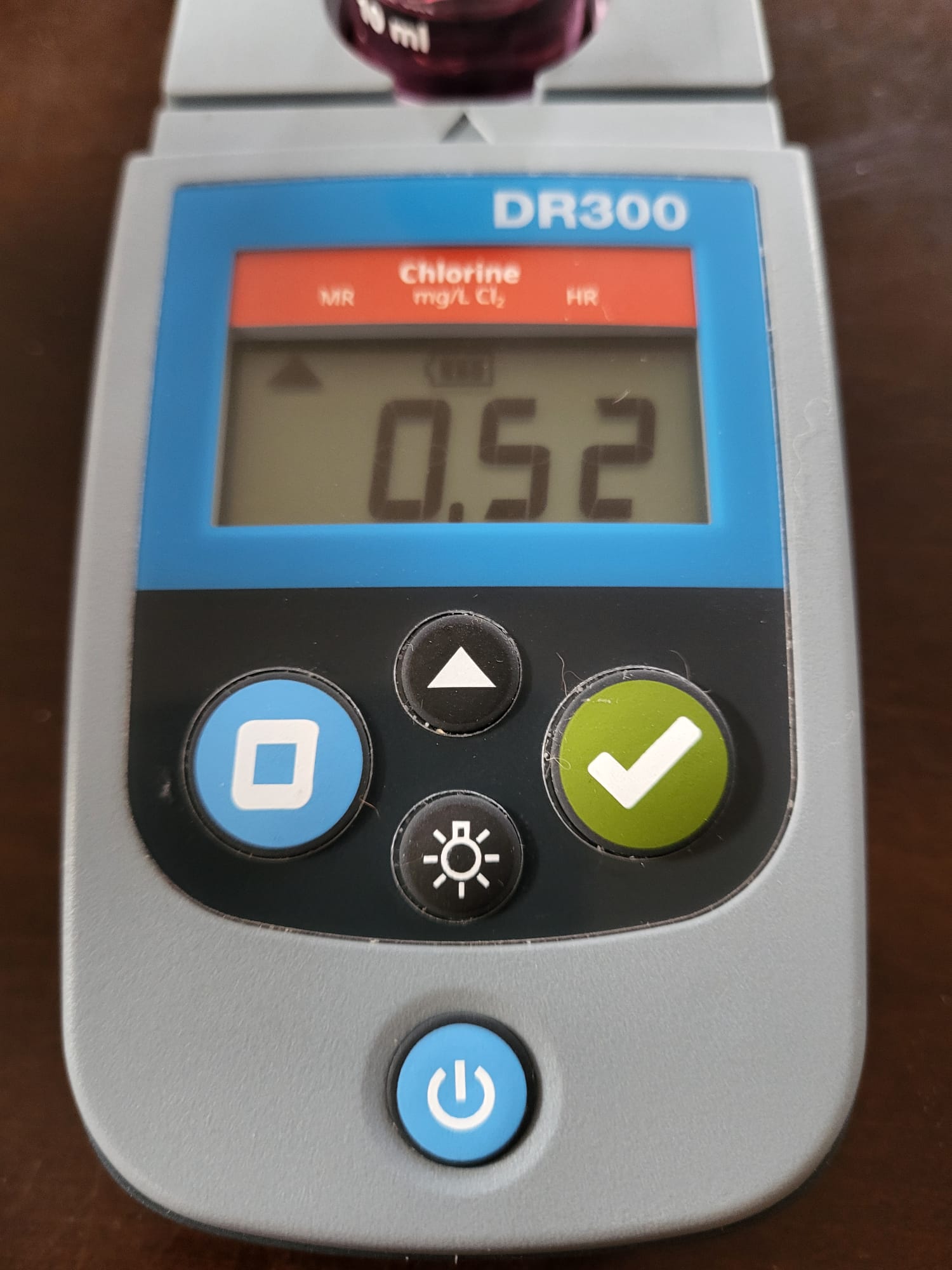 Chlorine water test for September 12, 2026