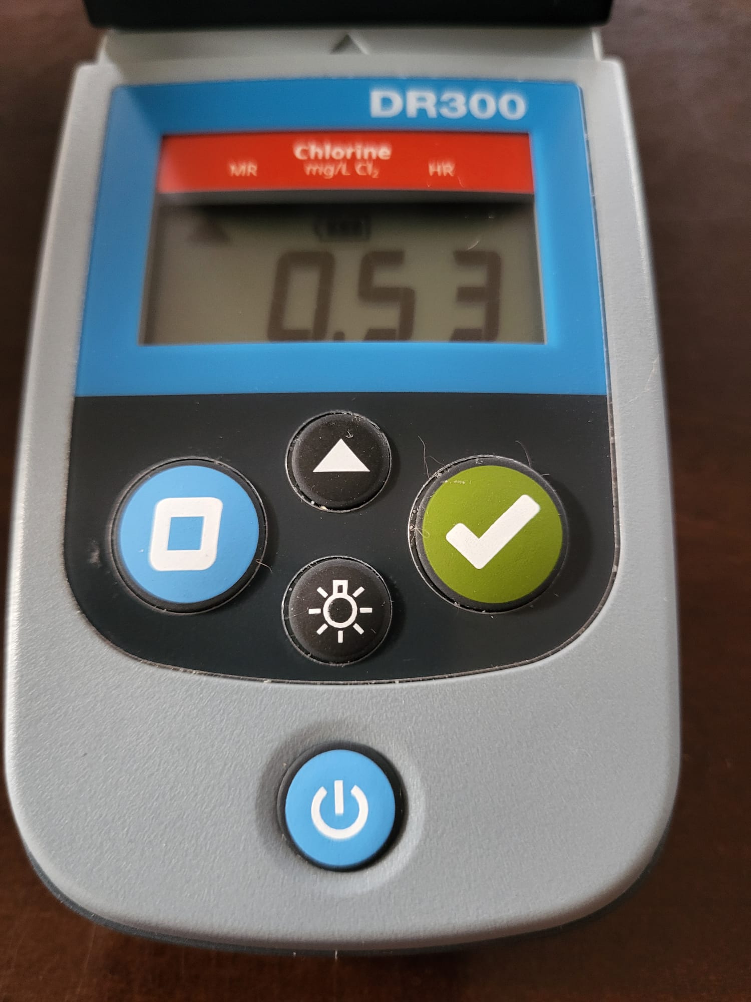 Chlorine water test for September 11, 2026