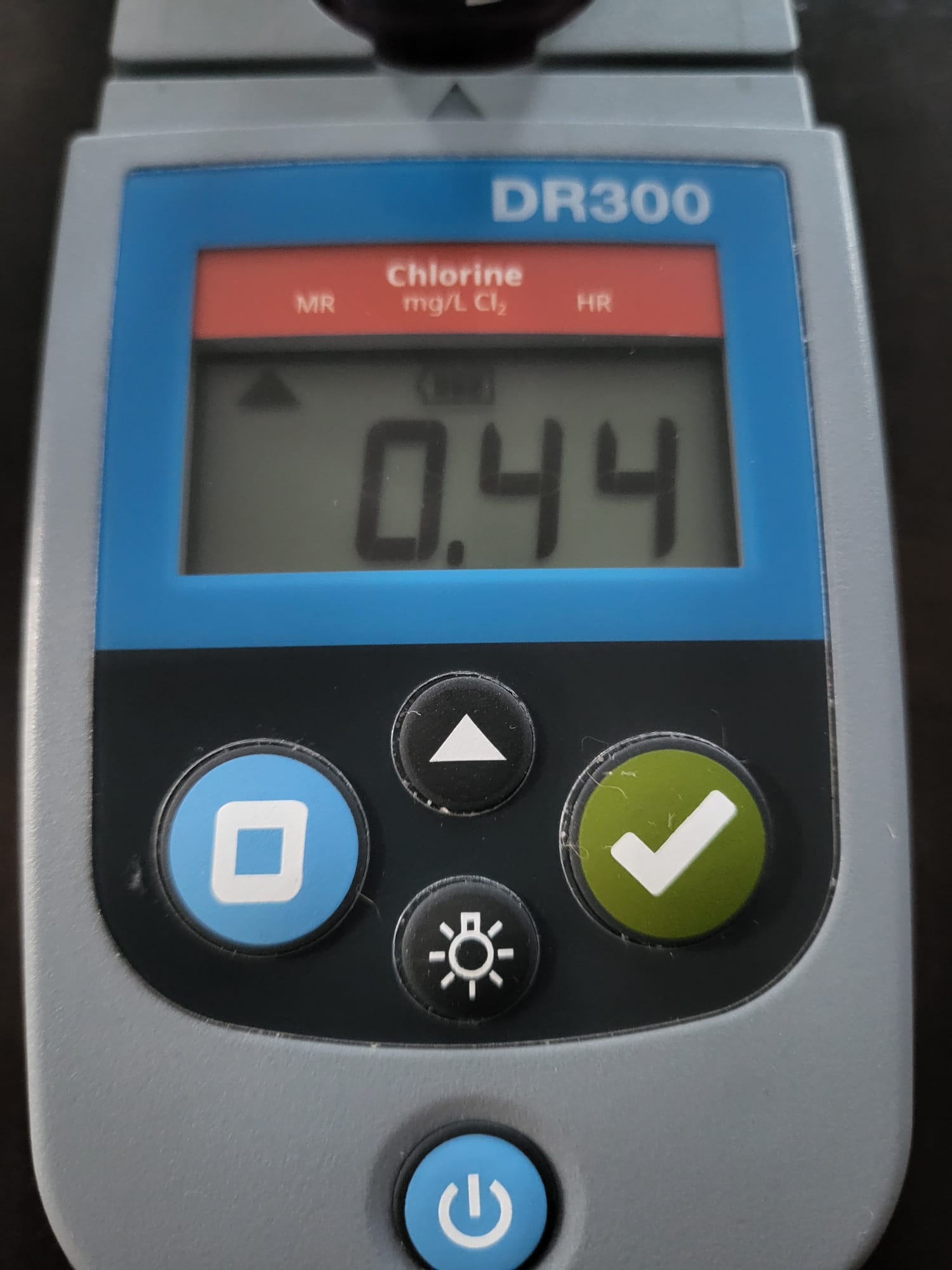 Chlorine water test for September 13, 2026