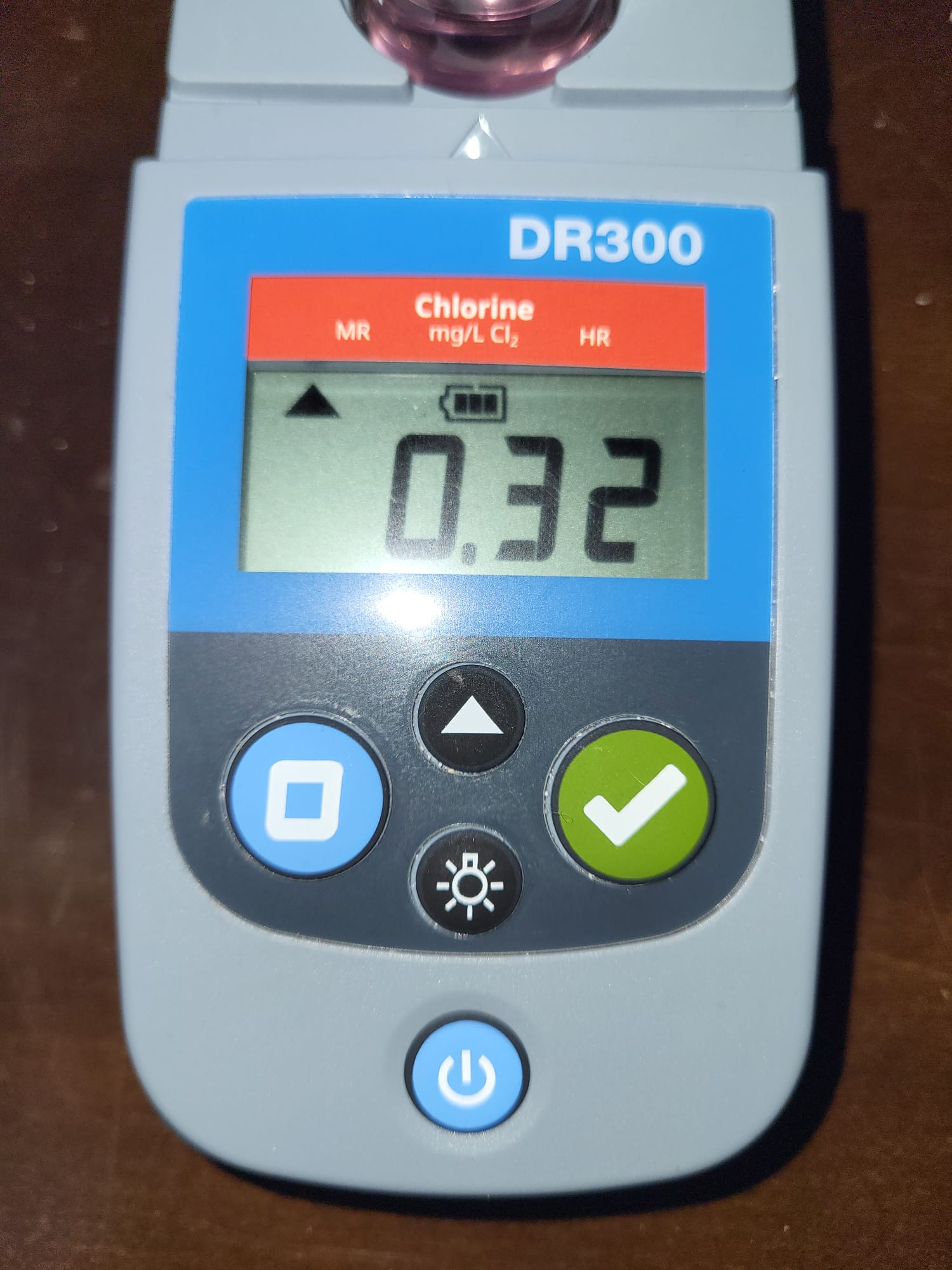Chlorine water test for October 13, 2026